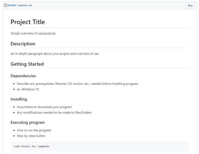 GitHub README File Syntax And Templates | Tle Apps